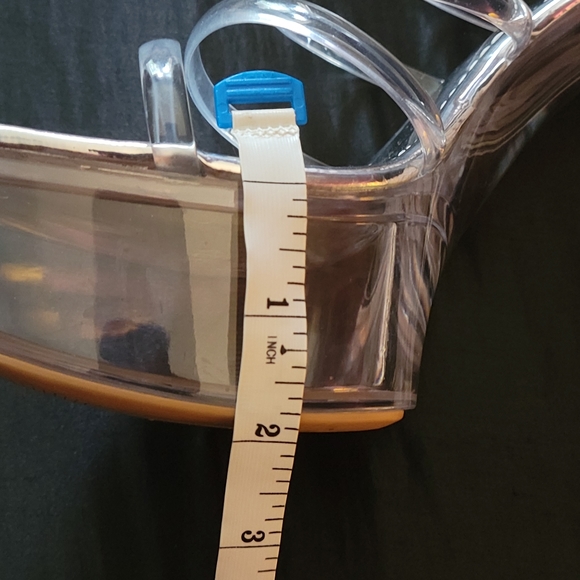 SOLD Cape Robbin Lucite Clear womens shoes size 10 - Picture 8 of 9